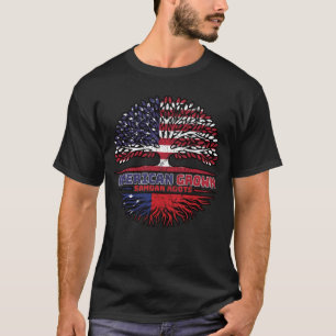 T-shirt Samoa Samoan États-Unis États-Unis Arbre des États