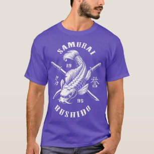 T-shirt Samouraï Koi Fish Esthétique japonaise Streetwear