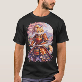 T-shirt Samouraï Panda roux 