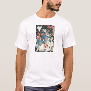 T-shirt Samouraï tuant un démon, peinture japonaise anci
