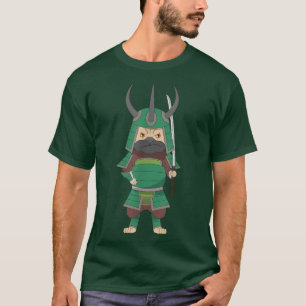 T-shirt Samouraï Warrior Anime Manga Dog Pug Owner Lovers 