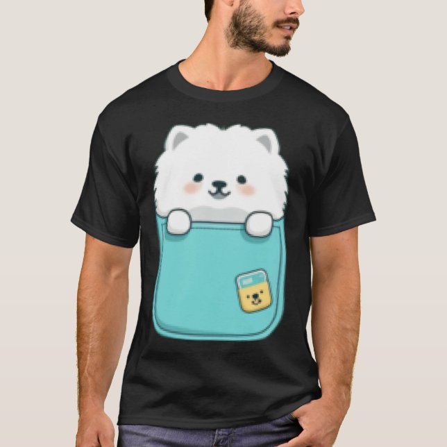 T-shirt Samoyed Dog in your Pocket Dog   1 (Devant)