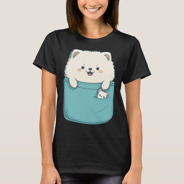 T-shirt Samoyed Dog in your Pocket Dog   3 (Devant)
