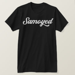 T-shirt Samoyed Minimalist Text Chic Statement
