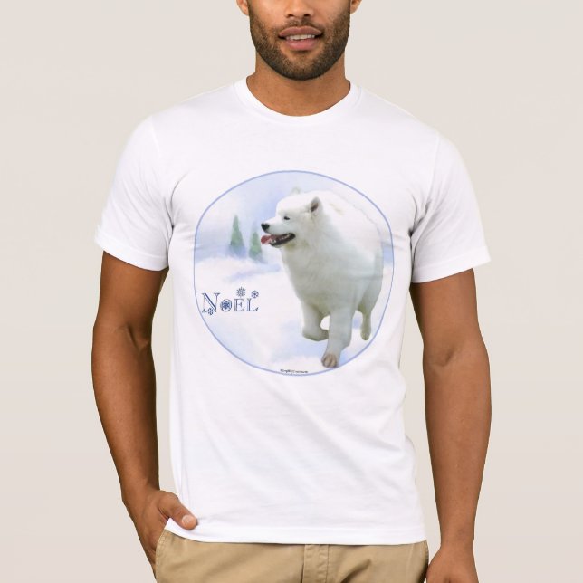 T-shirt Samoyed Noel (Devant)