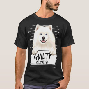 T-shirt Samoyu Mugshot Guilty Dog