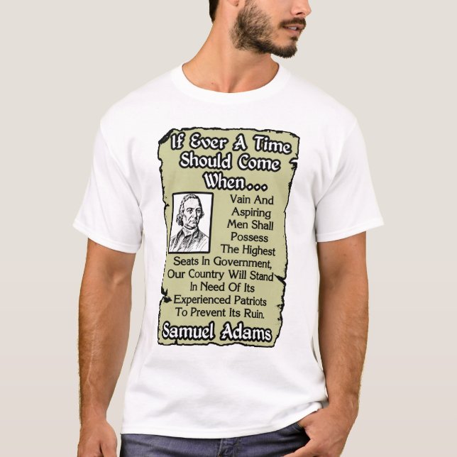 T-shirt Samuel Adams : Patriotes expérimentés ! (Devant)