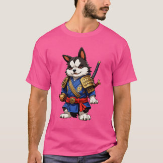 T-shirt Samurai Chien ami garçon