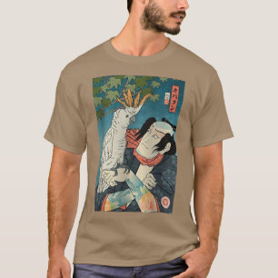 T-shirt Samurai Cockatoo Parrot Ukiyoe Samurai Japonais Lo