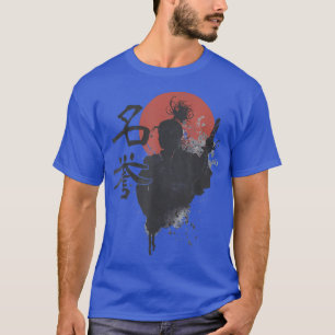 T-shirt Samurai Code guerrier Bushido Japon Kanji Meiyo Ho