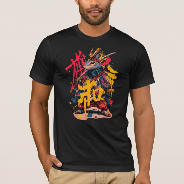 T-Shirt Samurai Eichhörnchen (Vorderseite)