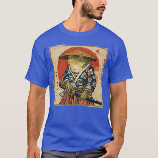 T-shirt Samurai Frog Japanese Funny Anime Gifts For Men Wo
