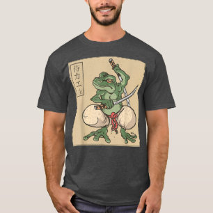 T-shirt Samurai Frog Katana Martial Arts