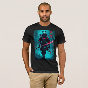 T-shirt Samurai futuriste - Tee esthétique Cyberpunk