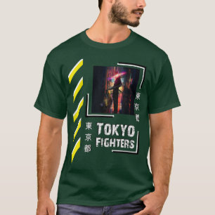 T-shirt Samurai guerrier Japon Tokyo style vêtements Cool 