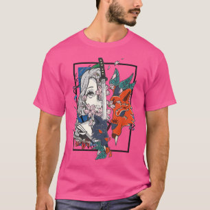 T-shirt Samurai Guerrier Japonais Fo Masque Japon Anime Gi