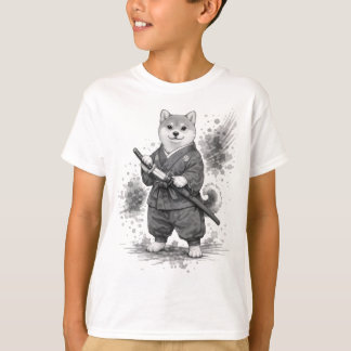 T-shirt 【Samurai Husky Ink Art T-Shirt】
