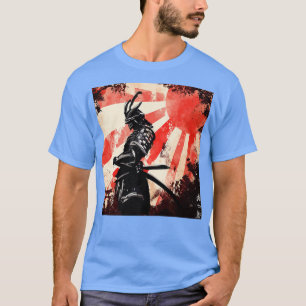 T-shirt Samurai Japonais Retro Art Bushido Guerrier 