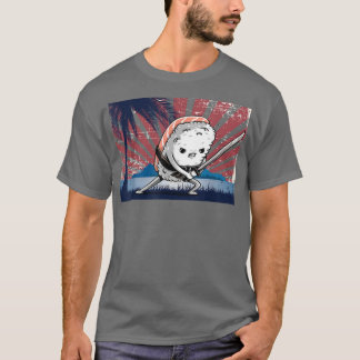 T-shirt Samurai Katana Funny Sushi japonais