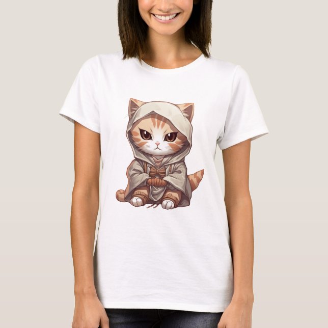 T-shirt Samurai Kitten (Devant)
