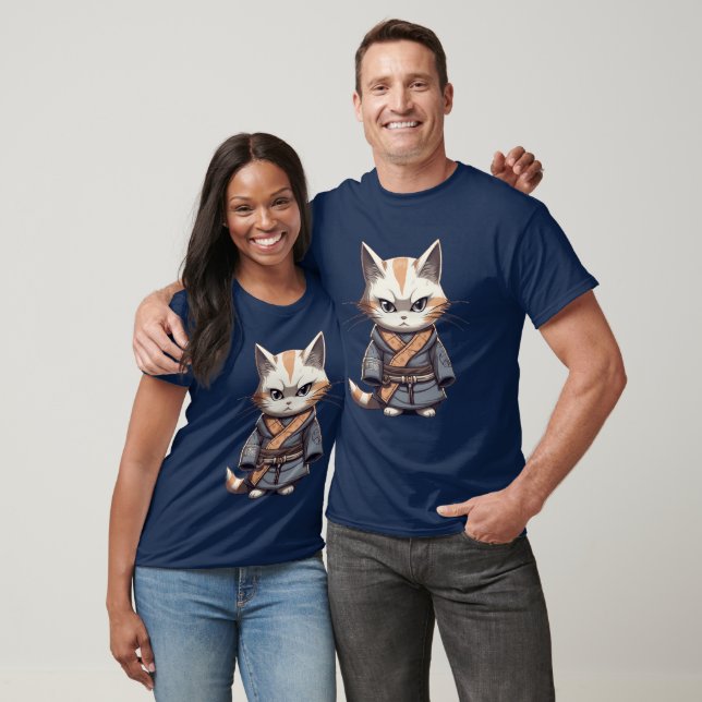 T-shirt Samurai Kitten (Unisexe)