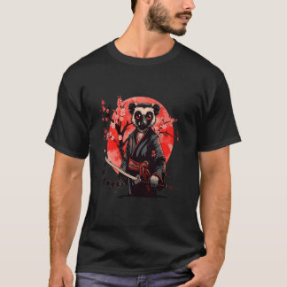 T-shirt Samurai Lemur Kawaii Japanese Ninja Lemur Sakura T