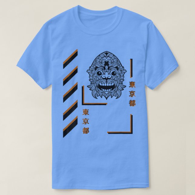 T-shirt Samurai mandala style été vêtements amusants (Design devant)