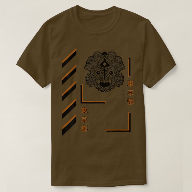 T-shirt Samurai mandala style été vêtements amusants (Design devant)