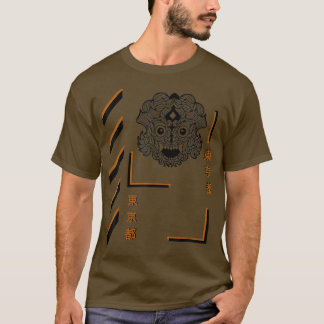 T-shirt Samurai mandala style été vêtements amusants