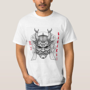 T-shirt Samurai Masque Craft Coloration Dans