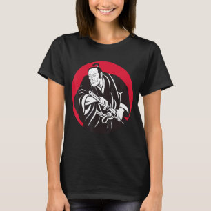 T-shirt Samurai Moyen Age Japonais guerrier Shogun militai