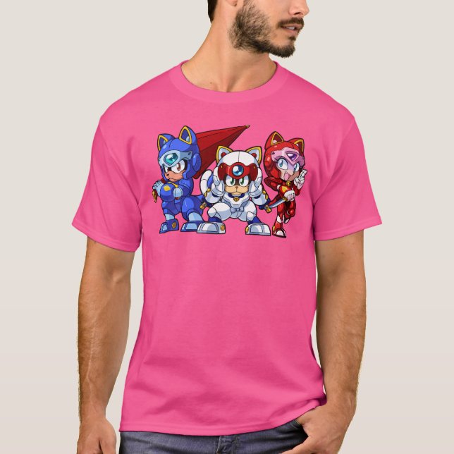 T-shirt Samurai Pizza Cats Trio (Devant)
