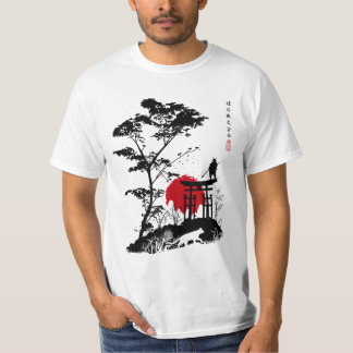 T-shirt Samurai sobre torii
