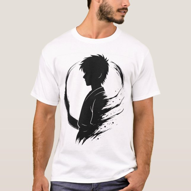T-shirt Samurai Spirit - Anime Shadow Art (Devant)
