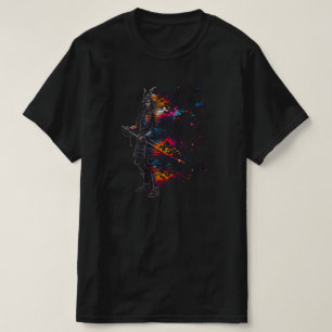 T-shirt Samurai Spirit Galaxie cosmique   NOIR SEULEMENT