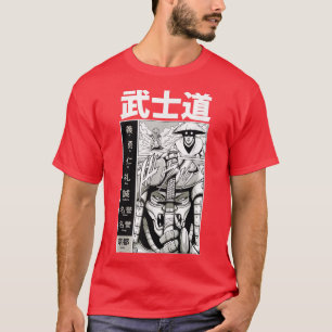 T-shirt Samurai Sword Fighter Japonais Arts Martiaux Japon
