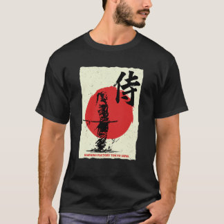 T-shirt Samurai Warrior Tokyo Japan Bushido Japanese Kanji