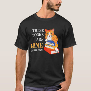 T-shirt S'AMUSER CES LIVRES SONT À MOI Lecture Chat