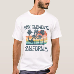 T-shirt San Clemente Californie Plage Vacances d'Été Vint