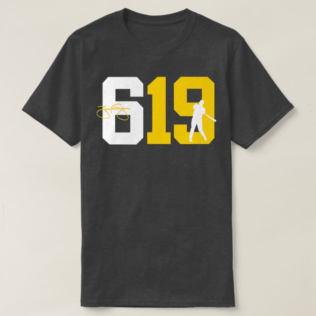 T-shirt San Diego 619 Code régional Baseball inspiré (Design devant)