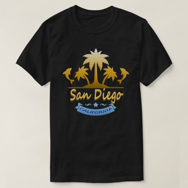 T-shirt San Diego, CA (Design devant)