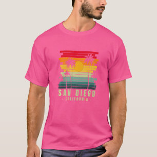 T-shirt San Diego Ca California Retro Vintage Surfer