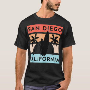 T-shirt San Diego California Beach Surf Summer Vacation Vi