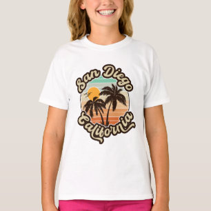T-shirt San Diego California Sunset Palm Trees Souvenirs