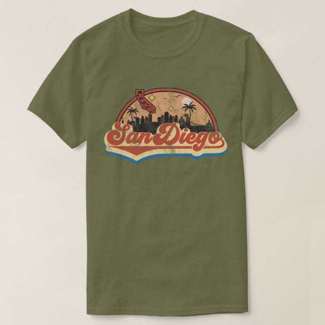 T-shirt San Diego, Californie (Design devant)