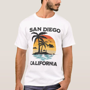 T-shirt San Diego Californie Plage Surf Vacances d'été Vi