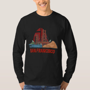 T-shirt San Francisco America Football Golden Gate Bridge
