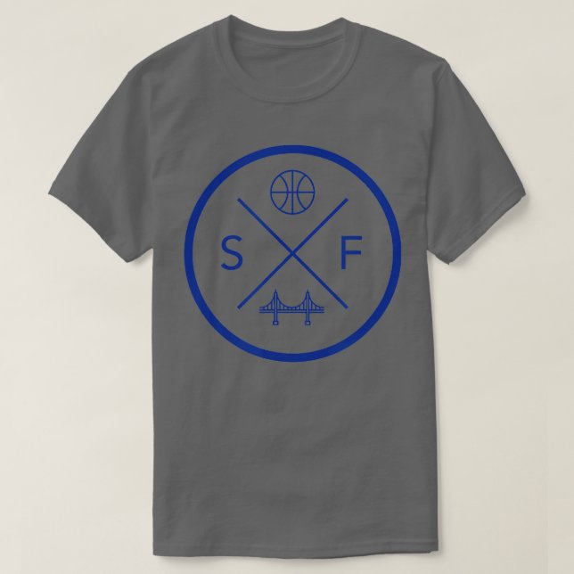 T-shirt San Francisco Basketball SF Bay Area Californie (Design devant)