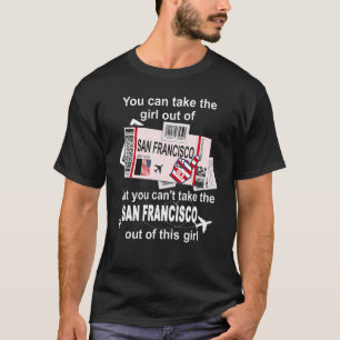 T-shirt San Francisco Boarding Pass - San Francisco Girl