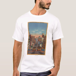 T-shirt San Francisco, CA - funiculaires montant